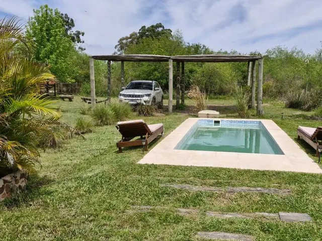 Swimming pool at Aires del Ibera in Iberá Wetlands