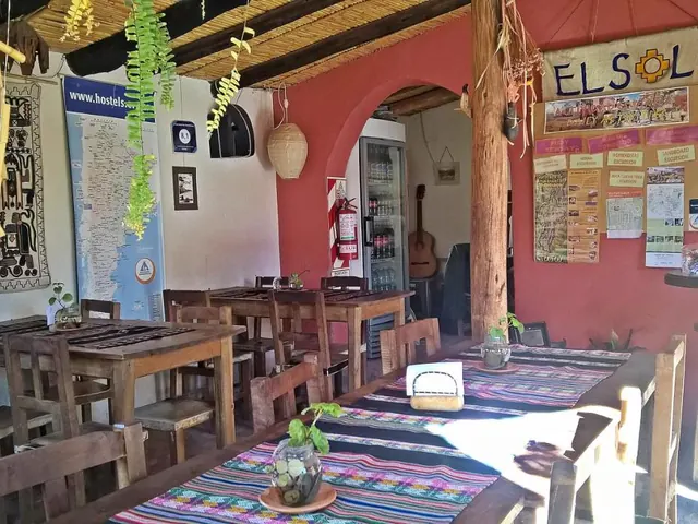 Comedor de El Sol Hostel de Humahuaca en Quebrada de Humahuaca