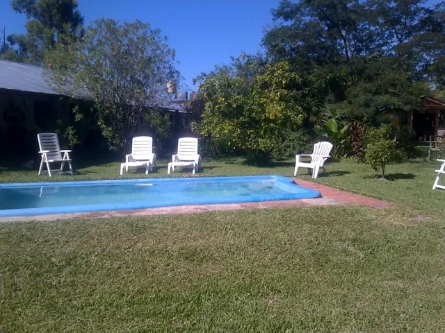 Swimming pool at Hospedaje San Cayetano in Iberá Wetlands