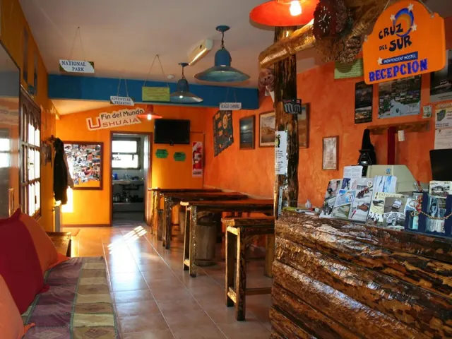 Sala común de Hostel Cruz del Sur en Ushuaia