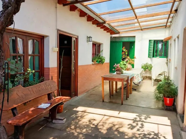 Patio de Hostal Mechita Mamani en Cafayate