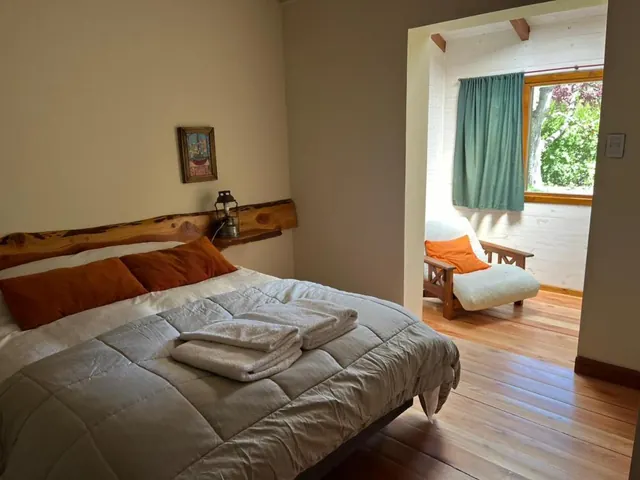 Private room at Huala Hosteria in El Bolsón