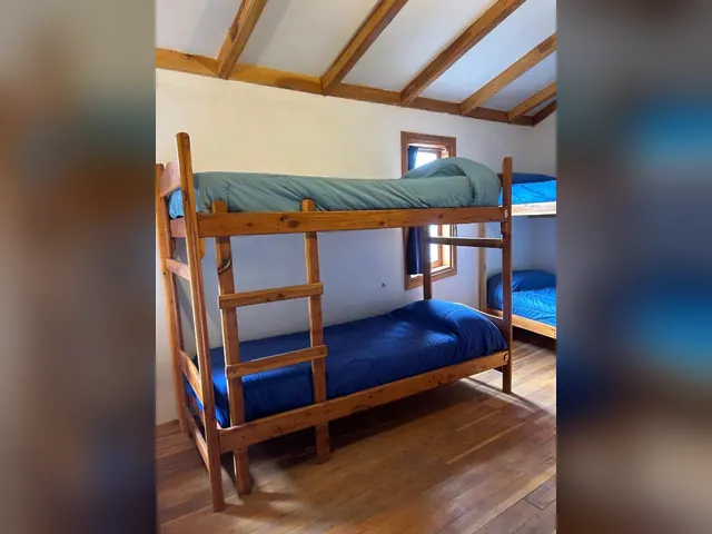 Shared dorm at Jardín de Rosas Hostel in El Bolsón
