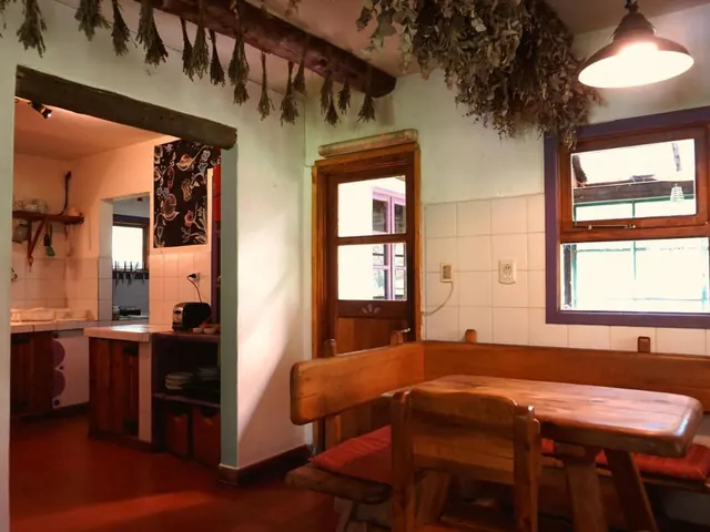 Dining room at La Casona De Odile in El Bolsón