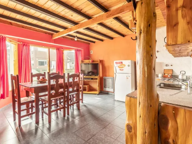 Cocina compartida de Hostel Luna Country en El Chaltén