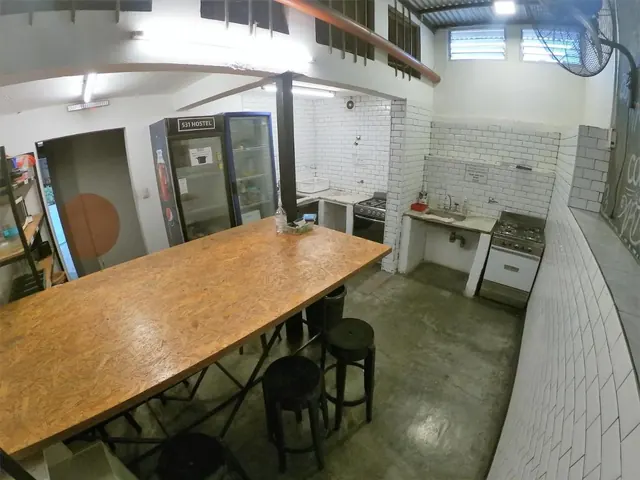 Cocina compartida de 531 Hostel en Córdoba y Capilla del Monte