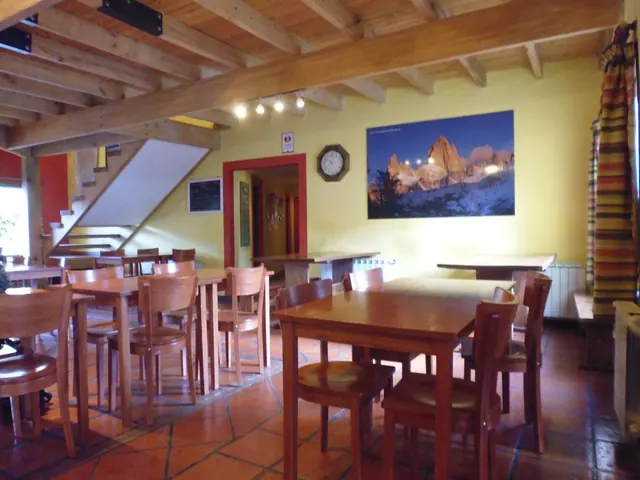 Comedor de Rancho Grande Hostel en El Chaltén