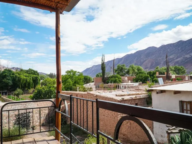Vista desde el hostel de Tierra Andina Hostel en Quebrada de Humahuaca