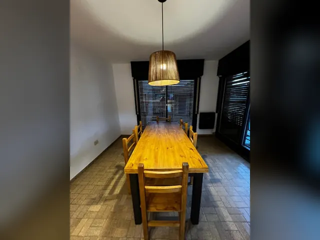 Dining room at Travesia Sur Hostel in El Bolsón